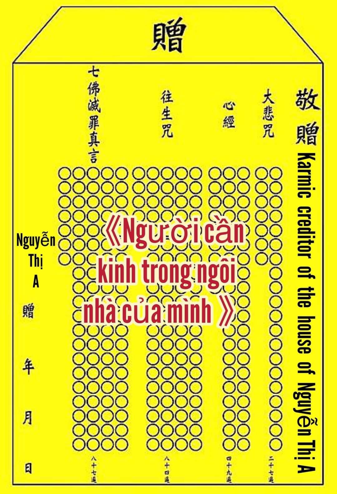 cách viết tên trên ngôi nhà nhỏ siêu độ cho người cần kinh trong ngôi nhà của mình