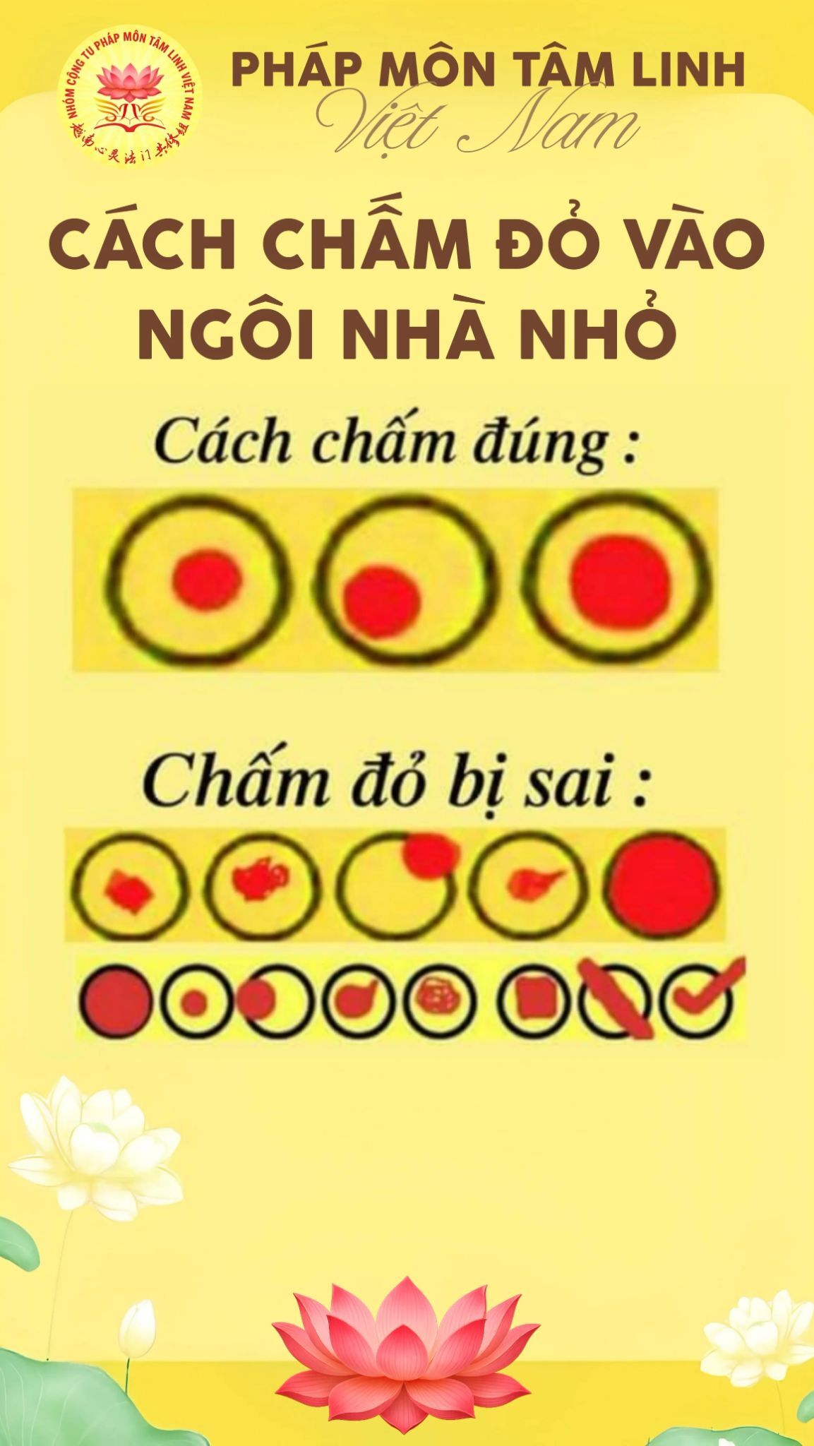 cách chấm Ngôi Nhà Nhỏ